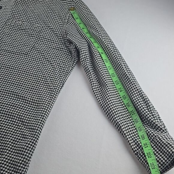 UNIQLO Men's Oversized Houndstooth Open Collar Flannel‎ Shirt Size Medium - Picture 7 of 10